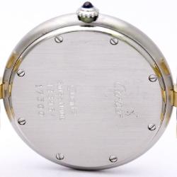 Pre Owned Cartier Ivory 18K Yellow Gold & Stainless Steel Panthere Women's Wristwatch 30MM