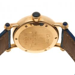 Pre Owned Cartier Cream 18K Gold Diabolo Women's Wristwatch 27 mm