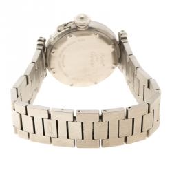 Pre Owned Cartier White Stainless Steel Pasha de Cartier Women's Wristwatch  35 mm