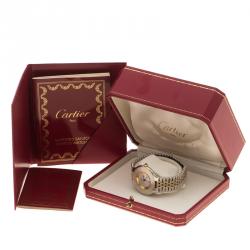 Pre Owned Cartier Silver Stainless Steel Must De Cartier 21 Women's Wristwatch 31 mm