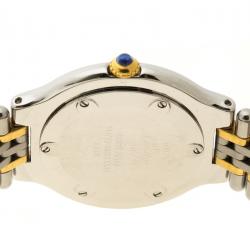 Pre Owned Cartier Silver Grey Stainless Steel Must De Cartier 21 Women's Wristwatch 31 mm