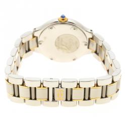 Pre Owned Cartier Silver Grey Stainless Steel Must 21 Women's Wristwatch 28 mm