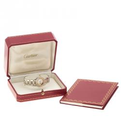 Pre Owned Cartier Silver Grey Stainless Steel Must 21 Women's Wristwatch 28 mm