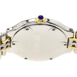 Pre Owned Cartier Silver Stainless Steel Must 21 Women's Wristwatch 28MM