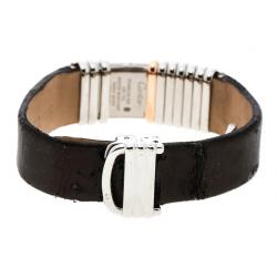 مملوكة مسبقًا ساعة يد نسائية كارتييه دكلاراشون تيتانيوم رصاصي وذهب 16 مم