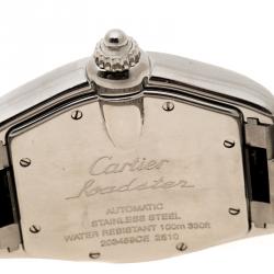 Pre Owned Cartier Silver Grey Stainless Steel Roadster 2510 Women's Wristwatch 38 mm