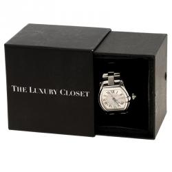 Pre Owned Cartier Silver Grey Stainless Steel Roadster 2510 Women's Wristwatch 38 mm