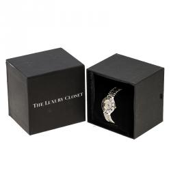 Pre Owned Cartier Silver Grey Stainless Steel Must 21 Women's Wristwatch 28 mm