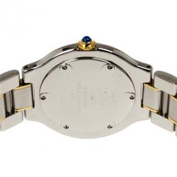 مملوكة مسبقًا Cartier Silver Stainless Steel Must de Cartier 21 Women's Wristwatch 30MM