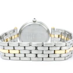 Pre Owned Cartier Ivory 18K Yellow Gold and Stainless Steel Panthere Vendome Women's Wristwatch 30MM