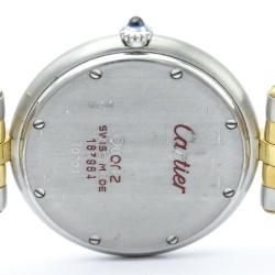 Pre Owned Cartier Ivory 18K Yellow Gold and Stainless Steel Panthere Vendome Women's Wristwatch 30MM