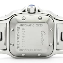 Pre Owned Cartier Silver Stainless Steel Santos Galbee Women's Wristwatch 24MM