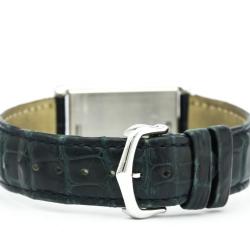 مملوكة مسبقًا Cartier Silver Stainless Steel Tank Basculante Women's Wristwatch 24MM