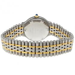 مملوكة مسبقًا Cartier White Stainless Steel Must de Cartier 21 Women's Wristwatch 28MM