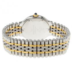 مملوكة مسبقًا Cartier White Stainless Steel Must de Cartier 21 Women's Wristwatch 28MM