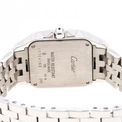 Pre Owned Cartier Diamond 18k White Gold Santos Demoiselle 2703 Women's Wristwatch 28MM