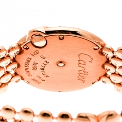Pre Owned Cartier Mother of Pearl 18K Rose Gold Diamonds Ballon Blanc de Cartier 3722 Women's Wristwatch 30 mm