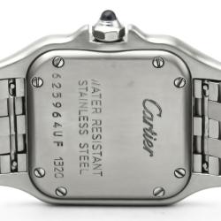 Pre Owned Cartier Silver Stainless Steel Panthere de Cartier Women's Wristwatch 24MM