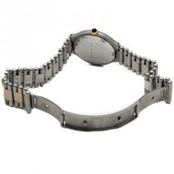 Pre Owned Cartier White Must De Cartier 21 Women's Watch 28MM