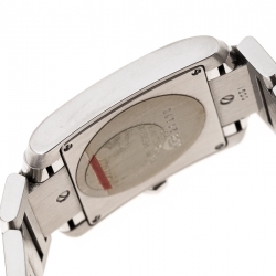 Pre Owned Cartier White Stainless Steel Tank Francaise 2301 Women's Wristwatch 25 mm