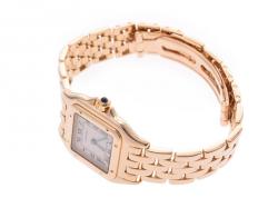 مملوكة مسبقًا Cartier Silver 18K Yellow Gold Panthere Women's Wristwatch 22MM