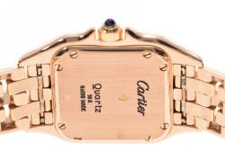 مملوكة مسبقًا Cartier Silver 18K Yellow Gold Panthere Women's Wristwatch 22MM