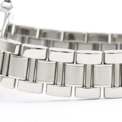 Pre Owned Cartier Silver Stainless Steel Must 21 W10109T2 Women's Wristwatch 28 MM