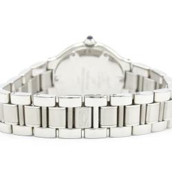 Pre Owned Cartier Silver Stainless Steel Must 21 W10109T2 Women's Wristwatch 28 MM