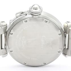 Pre Owned Cartier White Stainless Steel Pasha W31074M7 Women's Wristwatch 35 MM