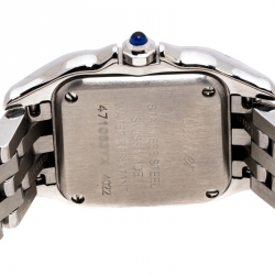 Pre Owned Cartier Panthere de Cartier White Stainless Steel Women's Wristwatch 22mm
