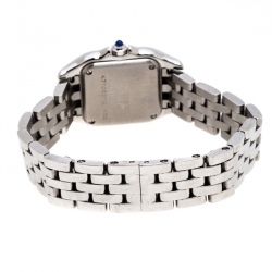 Pre Owned Cartier Panthere de Cartier White Stainless Steel Women's Wristwatch 22mm