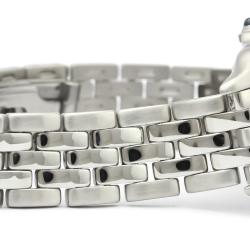 Pre Owned Cartier White Stainless Steel Panthere De Cartier W25033P5 Women's Wristwatch 22 MM