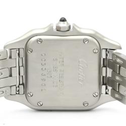 Pre Owned Cartier White Stainless Steel Panthere De Cartier W25033P5 Women's Wristwatch 22 MM