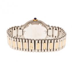 مملوكة مسبقًا Cartier Silver Stainless Steel 21 Must de Cartier Women’s Wristwatch 30MM