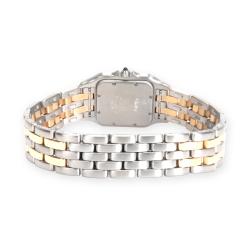 مملوكة مسبقًا Cartier Ivory 18K Yellow Gold and Stainless Steel Panther 183949 Women's Wristwatch 26MM