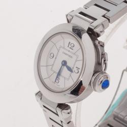 Pre Owned Cartier Miss Pasha SS Quartz Womens Wristwatch 27 MM