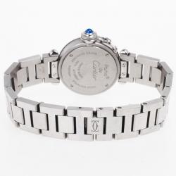 Pre Owned Cartier Miss Pasha SS Quartz Womens Wristwatch 27 MM