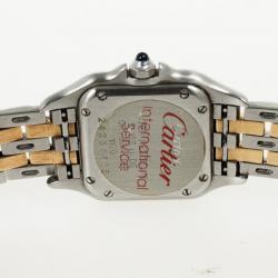 Pre Owned Cartier Panthere 18K Yellow Gold SS Womens Wristwatch 22 MM