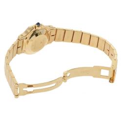 Pre Owned Cartier White Yellow Gold And Stainless Steel Santos Octagon Automatic Women's Wristwatch 25 mm