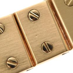 Pre Owned Cartier White Yellow Gold And Stainless Steel Santos Octagon Automatic Women's Wristwatch 25 mm