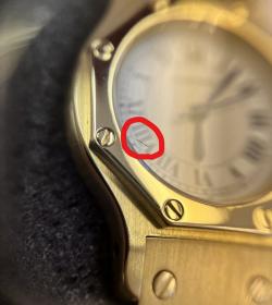 Pre Owned Cartier White Yellow Gold And Stainless Steel Santos Octagon Automatic Women's Wristwatch 25 mm