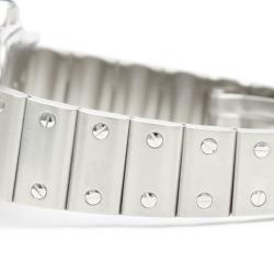 Pre Owned Cartier Silver Stainless Steel Santos Galbee W20017D6 Quartz Women's Wristwatch 24 mm