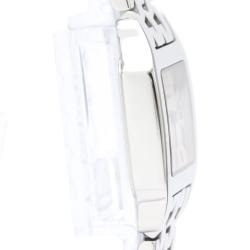 مملوكة مسبقًا Cartier Silver Stainless Steel Santos Demoiselle W25064Z5 Quartz Women's Wristwatch 20 mm