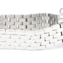 مملوكة مسبقًا Cartier Silver Stainless Steel Santos Demoiselle W25064Z5 Quartz Women's Wristwatch 20 mm