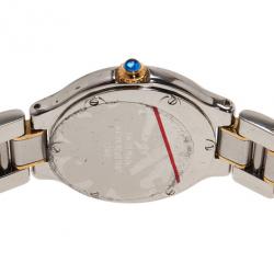 Pre Owned ساعة يد نسائية كارتييه ماست 21 دي كارتييه فولاذ مقاوم للصدأ فضية 30 مم