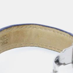 Pre Owned Cartier Silver 18k Yellow Gold And Stainless Steel Panthere De Cartier Quartz Women's Wristwatch 27 mm