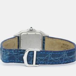 Pre Owned Cartier Silver 18k Yellow Gold And Stainless Steel Panthere De Cartier Quartz Women's Wristwatch 27 mm