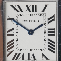 Pre Owned Cartier Silver Stainless Steel Tank Solo W5200013 Women's Wristwatch 24 mm