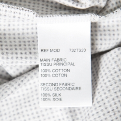 Pre Owned Carven Grey Jungle Print Embroidered Dotted T-Shirt S