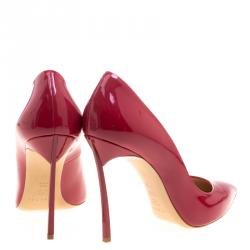 Pre Owned Casadei Red Patent Tiffany Pointed Toe Pumps Size 40